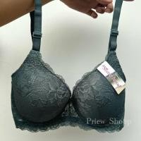 ราคา ชุดชั้นในลายลูกไม้ Sister hood #2523 คัพC เต้าใหญ่ มีโครง ขอบข้างเรียบ ผ้านิ่มมาก (24633474939)