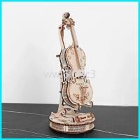 ราคา ไวโอลินมือหัตถกรรม DIY 3D ปริศนาไม้เครื่องดนตรีประกอบอาคารชุดสมอง Teaser ปริศนาของเล่น W (25879965296)