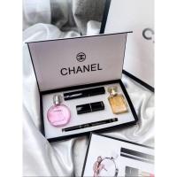 ราคา [พร้อมส่ง‼️] SET เครื่องสำอาง C h a n e l 5 in 1 (19489644749)