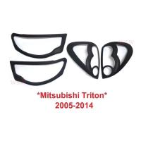 ราคา ครอบไฟหน้า ครอบไฟท้าย MITSUBISHI TRITON 2005-2014 รุ่นเก่า มิตซูบิชิ ไทรทัน ฝาครอบท้าย ไฟท้าย ไตรตั้น สีดำด้าน ไฟ (28079733605)
