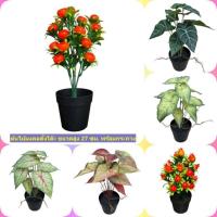 ราคา ต้นไม้มงคล ต้นทับทิมปลอม ต้นส้มปลอม ต้นบอนสีปลอม พร้อมกระถาง ต้นไม้ตกแต่ง ต้นไม้ประดิษฐ์ (40659177868)