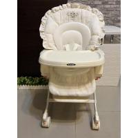 ราคา เก้าอี้ไฮแชร์สารพัดประโยชน์ (เก้าอี้ทานข้าว & เปลนอน) ยี่ห้อ Combi สีขาวมีระบาย พร้อมเบาะรองสำหรับเด็กเล็ก (15102598334)