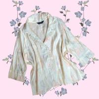 ราคา เสื้อ ผ้าแบบผ้าไหมแก้ว แต่งระบาย (42022425987)