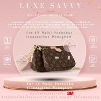 ราคา สติ๊กเกอร์กันรอย อย่างดีที่สุด ยืดหยุ่นสูงคุณภาพเยี่ยมจาก3M สำหรับรุ่น Louis Vuitton Multi Pochette Accessoires Monogram (23582647248)