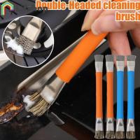 ราคา [HGB]แปรงทําความสะอาดสองหัว 3 ชิ้นพร้อมขนหมูหมูและลวดเหล็ก, เครื่องมือห้องครัวจับตามหลักสรีระศาสตร์, เครื่องขัดอเนกประสงค์สําหรับเตาแก๊สย่างเตาอบ (56905163963)