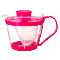 ราคา iwaki กาชงชาเนื้อแก้วพร้อมที่กรองขนาด 400 ml. - ด้ามจับสีชมพู แบรนด์ญี่ปุ่น แก้วใสมาก เบาและคราบไม่เกาะ มีส่งฟรี (52921301)