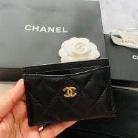 ราคา แท้ ใหม่ พร้อมส่ง (ผ่อน0%) Chanel Cardholder GHW คาเวียร์สีดำอะไหล่ทอง (22412535377)
