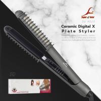 ราคา เครื่องหนีบผม เครื่องม้วนผม 2in1 Super v inter professional ซุปเปอร์วี รุ่น SU9020 Super V Inter Ionic Hair Flatter (12792056877)