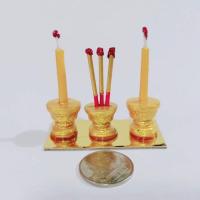 ราคา [ของจิ๋ว] ชุดธูปเทียนจิ๋ว ของไหว้พระขนาดจิ๋ว (9934103973)