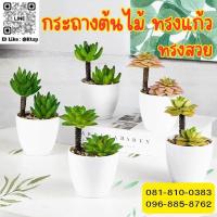 ราคา สินค้าพร้อมส่งในไทย กระถางต้นไม้ กระถางทรงแก้ว ต้นไม้ปลอม ดอกไม้ปลอม กระถาง ตกแต่ง ประดับตกแต่ง (29481878077)