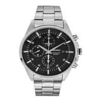 ราคา ลดเพิ่ม 330 ใส่โค้ด INCZ8H3 ﻿SEIKO QUARTZ CHRONOGRAPH Men Watch Black Stainless Strap SNDC81P1 (5841356727)