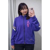 ราคา เสื้อแจ็คเก็ตแขนยาว ASICS มือสอง สีน้ำเงินอมม่วง ผ้าวอร์ม สภาพดี อก44S329⚡ (52754739432)
