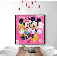 ราคา ABC ภาพวาดเพชร 3D Mickey Couple 1155 (ทาสี DIY) ขนาด: 46x43ซม. (26005767694)