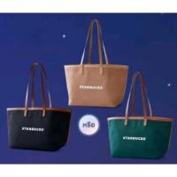 ราคา [ของแท้|พร้อมส่ง] กระเป๋า starbucks Tote Bag จาก set ขนมไหว้พระจันทร์ (27107178745)