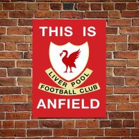 ราคา This Is AnfieldLiverpoolFC Fans Wall Art โปสเตอร์ป้ายผนังโลหะ - Retro Bar Decor Home Decor (42356805248)