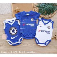 ราคา ‼️มีเก็บปลายทาง‼️บอดี้สูท เซต 3 ตัว ทีมฟุตบอล เชลซี (7588312519)