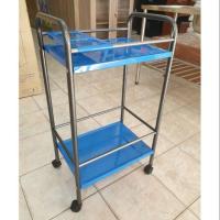 ราคา ชั้นเหล็ก2 ชั้นมีล้อ รถเข็นบาร์เหล้า (1985327303)