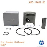ราคา 6K5-11631-03 Piston Kit (Std) for Yamaha Outboard Motor 2-stroke 60HP 3CYL 6K5-11631-03-95 6H3-1163 (47452321817)