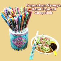 ราคา .ョャ Nokie Chanzhou Hand Painting Asam Laaksa With Peranakan Nonya Nyonya Hand Painting Chopsticker (27325328747)