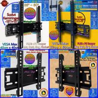 ราคา Push On Bracket TV 14 "-60" LED LCD PDP Plasma สมาร์ท + WaterPass Dumper Nut Bolt แหวน Fischer Bracket (27815195853)