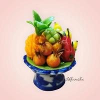 ราคา พานผลไม้​มงคล​5อย่างขนาด​1 นิ้ว​ (7354532853)