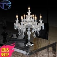 ราคา โคมไฟคริสตัลยุโรป โคมไฟโต๊ะร้านอาหารวิลล่าระดับสูง โคมไฟหรูหราสไตล์ฝรั่งเศส โคมไฟข้างเตียง โคมไฟตกแต่งห้อง 9OBQ (40708721403)