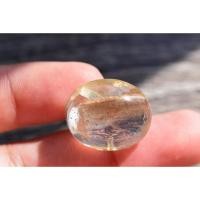 ราคา B83 ผลึกควอตซ์ โป่งข่าม แก้วขนเหล็ก ไหมทอง Quartz หัวแหวน เครื่องประดับ หินแท้ เนื้อใส หลังเบี้ย 30.16 CTS (15234808656)