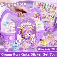 ราคา ชุดกล่องสติกเกอร์กิ๊บติดผม รูปหมากฝรั่ง แบบแมนนวล Diy สําหรับเด็ก (24659364819)