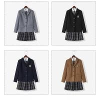 ราคา JK ชุดนักเรียนญี่ปุ่น ชุดสาวสูทยาวผูกกระโปรงลายสก๊อ (29853658866)