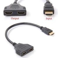 ราคา Y HDMI splitter cable 1ออก2จอ FULL HD 1080p (3663402566)
