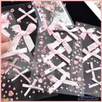 ราคา WNTEOLAND Kpop Photo Deco สติกเกอร์, Sparkly Love ลูกไม้โบว์คริสตัลสติกเกอร์,ของขวัญน่ารัก DIY สีชมพู Rhinestone สติกเกอร์สําหรับ Photo Card Holder (42614299070)
