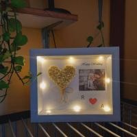 ราคา กรอบโคมไฟกรอบรูปดอกไม้แห้งไฟ นํา กรอบรูปของขวัญลวดกรอบไฟกระพริบ (44372711656)