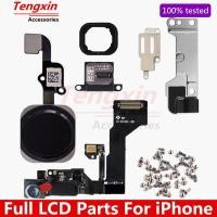 ราคา ชิ้นส่วน LCD เต็มรูปแบบสําหรับ iPhone 6G 6 Plus 6s 6sPlus กล้องด้านหน้าปุ่ม Home Flex Cable Earpiece พร้อมขายึดสกรูครบชุด (53203451193)