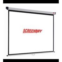 ราคา จอฉายภาพ Projector เเบบแขวนมือดึง ยี่ห้อ SCREENBOY ขนาด 180x180 cm (29920146249)
