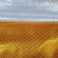 ราคา ผ้าตาด หน้ากว้าง 45 นิ้ว ดิ้นเงิน-ดิ้นทอง (4211379595)