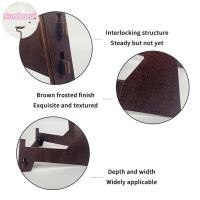 ราคา Sunborui ไม้สีน้ําตาลขาตั้งจอแสดงผลเดสก์ท็อปขาตั้งจอแสดงผล Vintage ไม้แผ่น Multi-purpose ภาพผู้ถือสําหรับตกแต่งบ้าน TH (53554893892)