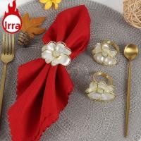 ราคา ไอรา 6ชิ้นดอกไม้ผู้ถือแหวนผ้าเช็ดปาก,2.3 อะคริลิรูปดอกไม้แหวนผ้าเช็ดปาก,แฟชั่นทอง,ดอกไม้สีขาวพนมเปญดอกไม้ปุ่มผ้าเช็ดปากผ้าเช็ดปาก (43178059923)