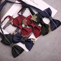 ราคา ชุดเจ้าบ่าวผูกโบว์ สีดำ น้ำเงิน และไวน์แดง สำหรับพิธีแต่งงาน (45655269543)