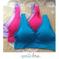 ราคา ลดล้างสต็อค จีนี่บรา Genie Bra สีพาสเทล เซ็ต 3 ตัวSize S,XL (20286643324)