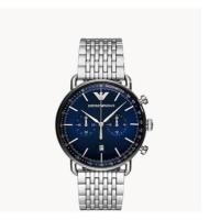 ราคา Emporio Armani นาฬิกาข้อมือผู้ชาย Aviator Chronograph Quartz Blue Dial Silver รุ่น AR11238 (27901726319)
