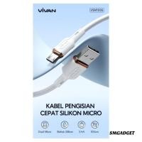 ราคา Vivan VSM100S Micro USB 2.4A Quick Charge Android Data Cable ซิลิโคนชาร์จเร็วความยาว 100 ซม. 1 เมตร 1 เมตร (24647852024)
