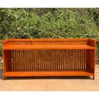 ราคา FurDIY ชั้นวางของไม้สัก2ชั้น 40x150สูง65ซม. รุ่นไม้ระแนง สีสักทองน้ำตาลส้มเคลือบเงา (27111152029)