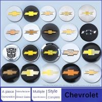 ราคา 4 ชิ้นใช้ได้กับ Chevrolet ฝาครอบดุมล้อ Cruze Lova Sail Epica Aveo ฝาครอบยาง 58mm53mm ใหม่สีดําโลโก้ฝาครอบศูนย์ล้อโลโก้ (27705320983)