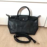 ราคา กระเป๋าทรง longchamp สีดำ หนังแกะแท้ (1033962138)