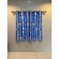 ราคา ผ้าม่านหน้าต่าง พิมพ์ 2หน้าลายโดเรม่อนคิตตี้ ผ้าเงาสวยน่ารัก (18622758369)