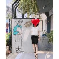 ราคา เสื้อเชิ้ตผ้าชีฟองแขนสั้น (6054797915)