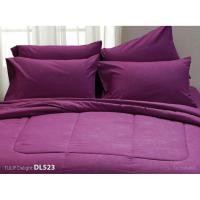 ราคา ชุดผ้าปูที่นอน 3.5 ฟุต ทิวลิป ดีไลท์(Tulip Delight) สีพื้น มีลายในตัว ทอ 380 เส้น (1445201469)