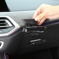 ราคา สําหรับ BMW X5 G05 X6 G06 2019-2022 ABS สีดําผู้ถือโทรศัพท์ในรถยนต์ GPS Navigation Bracket อุปกรณ์ตกแต่งภายใน (46604040841)