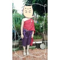 ราคา [มือสองเด็กโต] ชุดไทย ชุดแม่การะเกด สีแดง-ม่วง (7258996010)