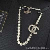 ราคา สร้อยคอมุกตัวอักษรกะพริบเพชร สไตล์ชาแนล เหมาะสำหรับฤดูร้อนและริมทะเล (57054014139)